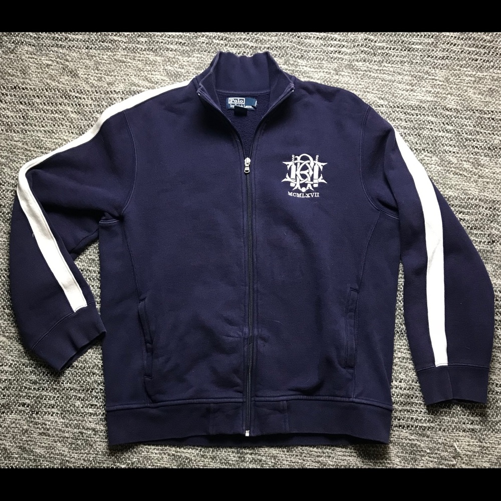 Polo Ralph Lauren Navy BlueFull Zip Sweatshirt